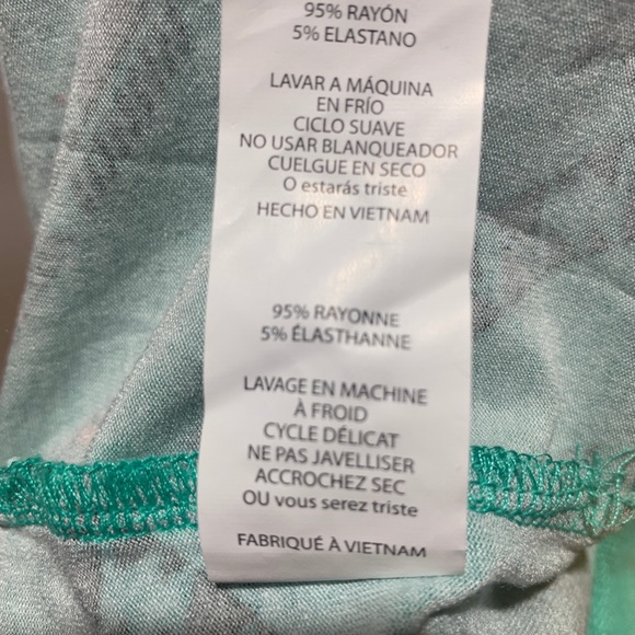 Lularoe Medium Aqua Southwest pattern shirt dress - Picture 8 of 8